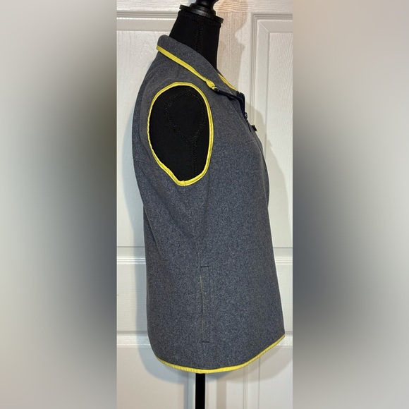 Columbia Gray and Yellow Performance Fishing Gear Full Zip Fleece Vest - Size M - Picture 2 of 11